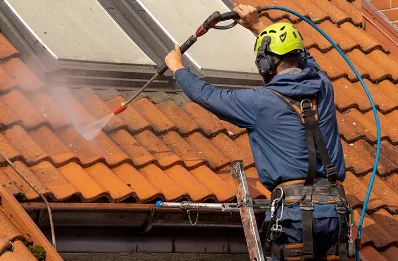 Démoussage et hydrofuge de toiture à Mercenac